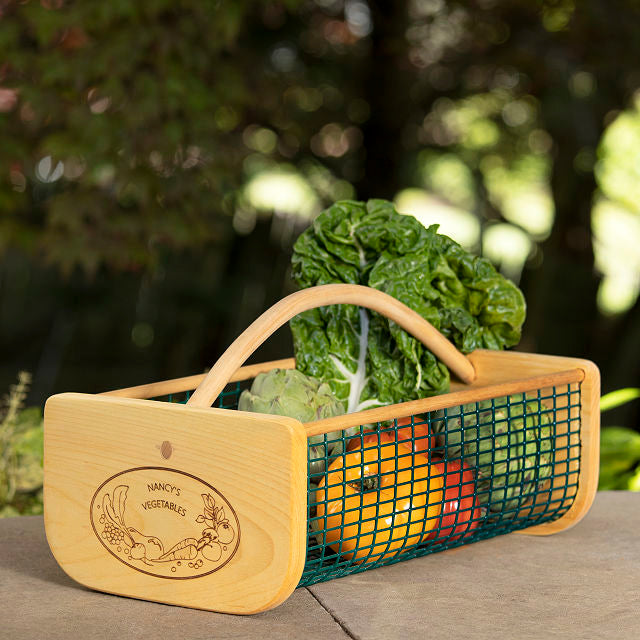 Wooden Garden Harvest Basket - gallery image 7