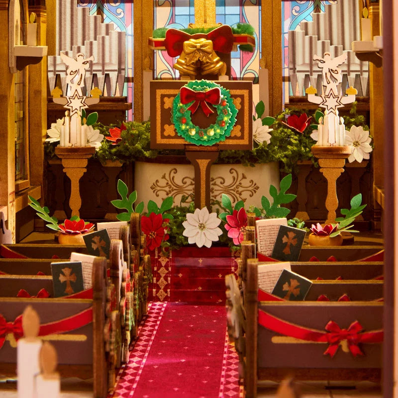 Rolife Caroling Cathedral TGB26 Book Nook Kit - gallery image 9