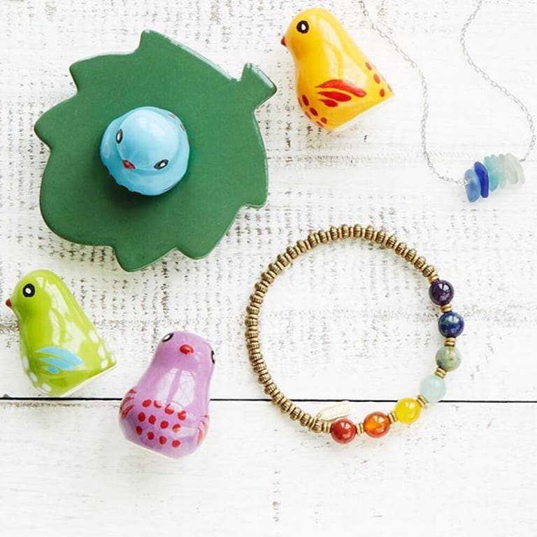 Seven Ceramic Guide Birds - gallery image 8