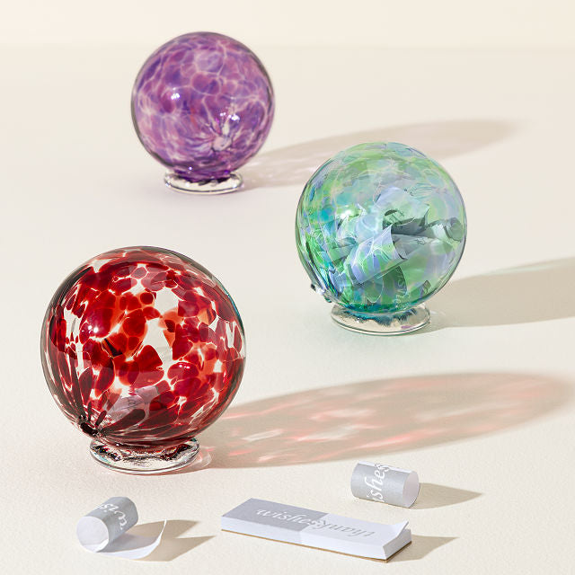 Birth Month Glass Wishing Ball - gallery image 3