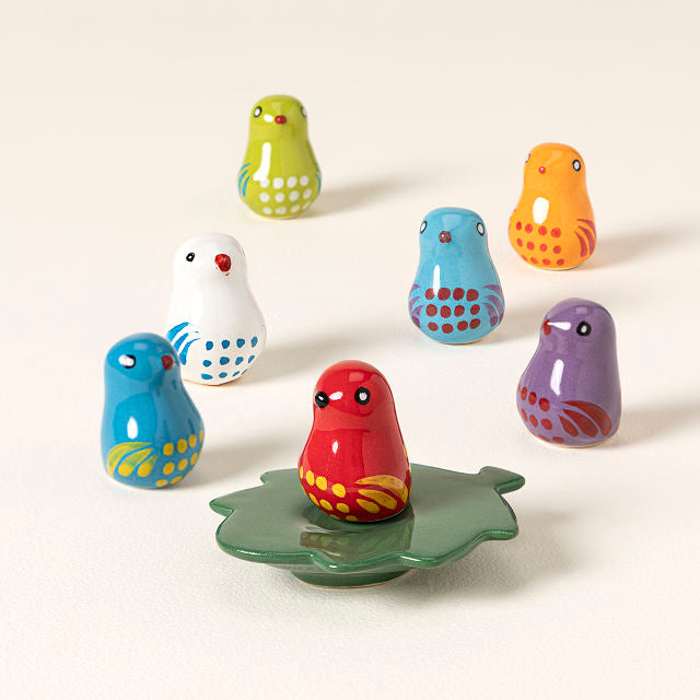 Seven Ceramic Guide Birds - gallery image 1