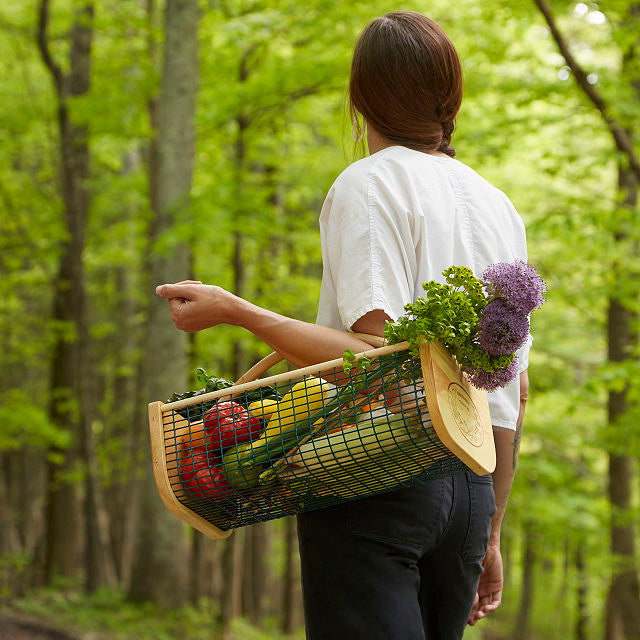 Wooden Garden Harvest Basket - gallery image 2