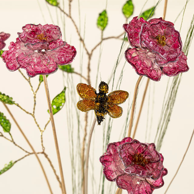 Birth Month Glass Wildflower Bouquet - gallery image 3