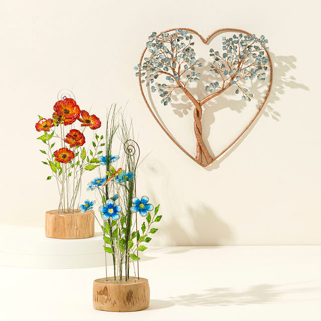 Birth Month Glass Wildflower Bouquet - gallery image 4