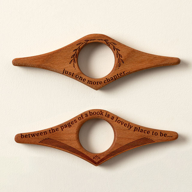 Cherry Wood One Handed Book Buddy - gallery image 3