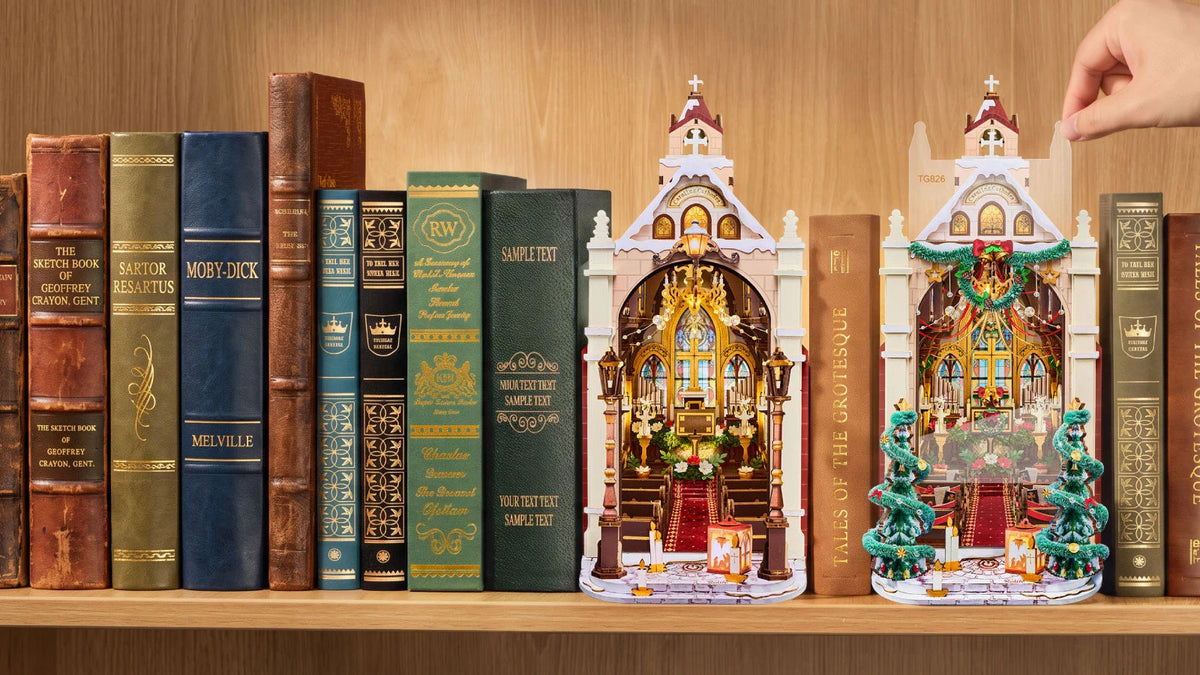 Rolife Caroling Cathedral TGB26 Book Nook Kit - gallery image 8