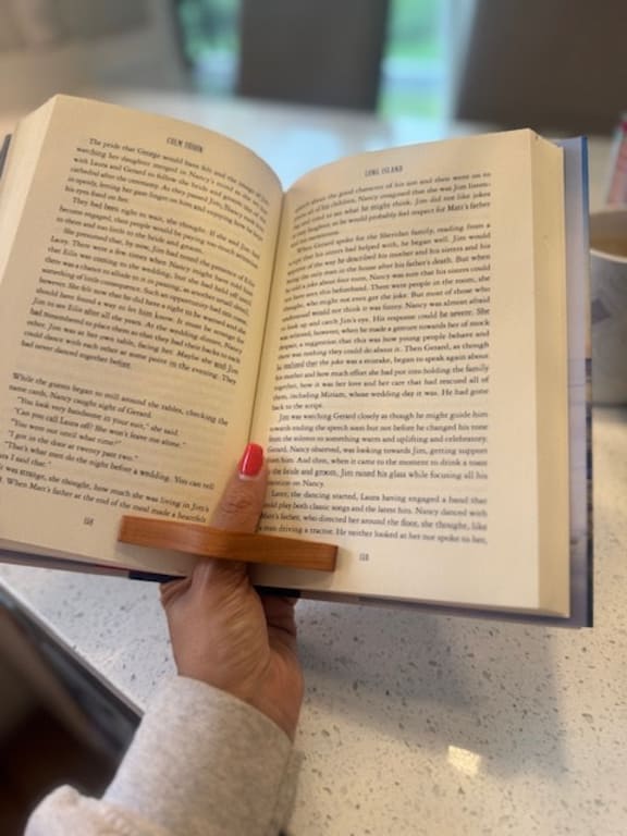 Cherry Wood One Handed Book Buddy - gallery image 7