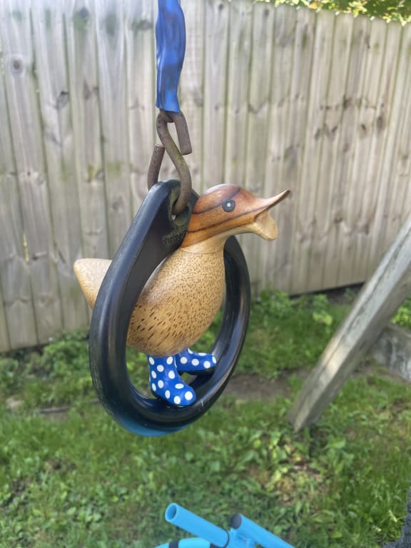 Spotted Boots Wooden Duck - gallery image 8