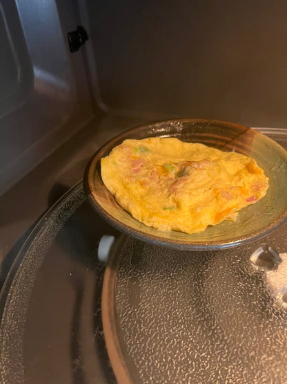 Handmade Stoneware Omelet Dish - gallery image 6