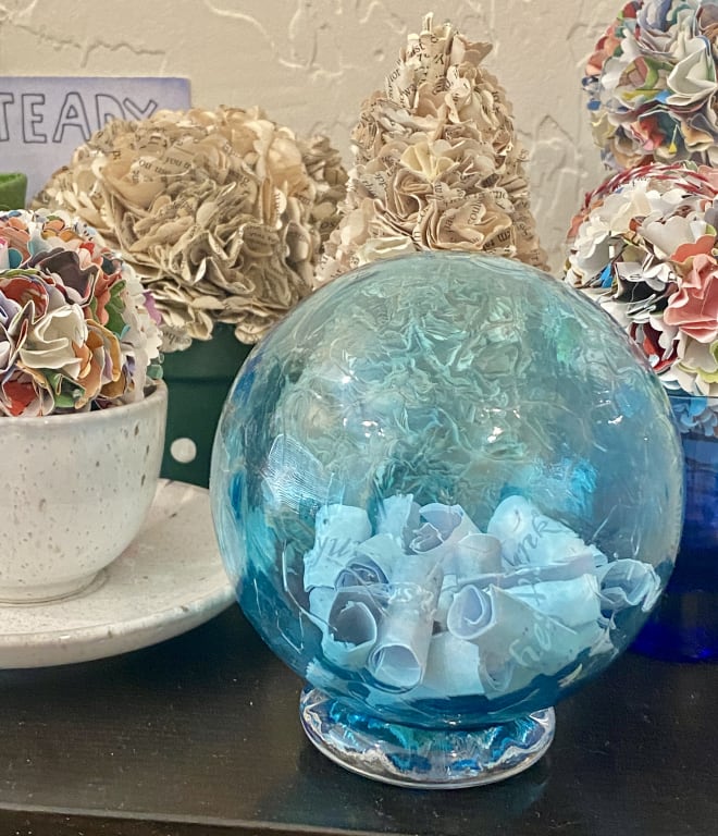 Birth Month Glass Wishing Ball - gallery image 5