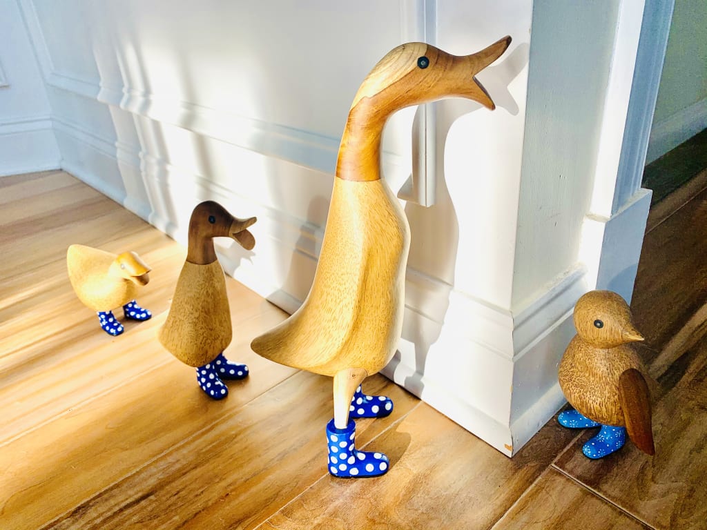 Spotted Boots Wooden Duck - gallery image 4
