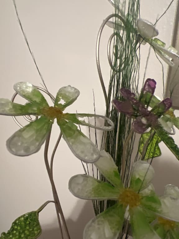 Birth Month Glass Wildflower Bouquet - gallery image 6