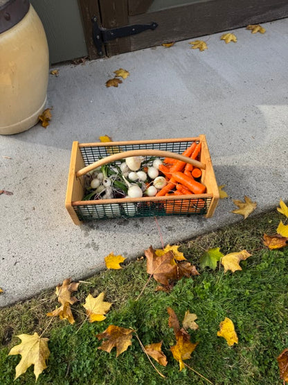 Wooden Garden Harvest Basket - gallery image 4