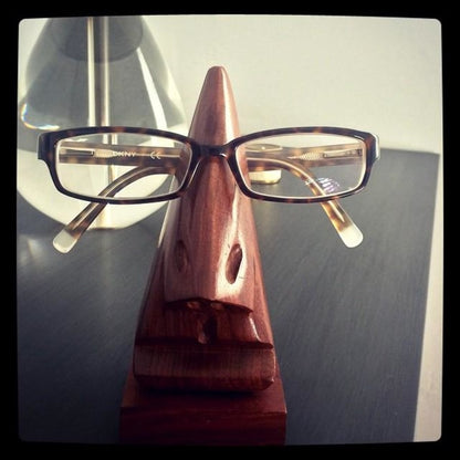 Hand Carved Wooden Eyeglasses Stand - gallery image 6