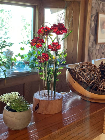 Birth Month Glass Wildflower Bouquet - gallery image 9
